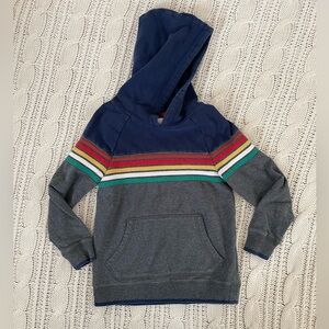 MINI BODEN Blue and Grey Hooded Sweatshirt (Sz 5-6)
